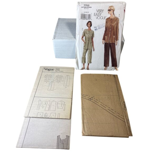 Vogue 7753 Misses Petite Tunic & Pants Pattern Sizes 14-18 - Picture 2 of 5